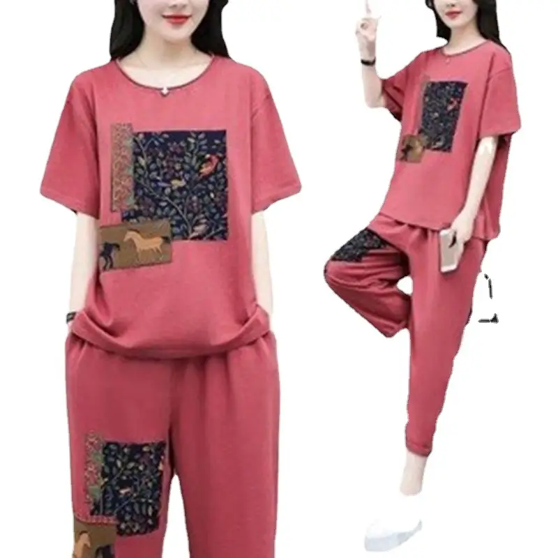 Women Printed Plus Size Summer 2026 Set - Image 7