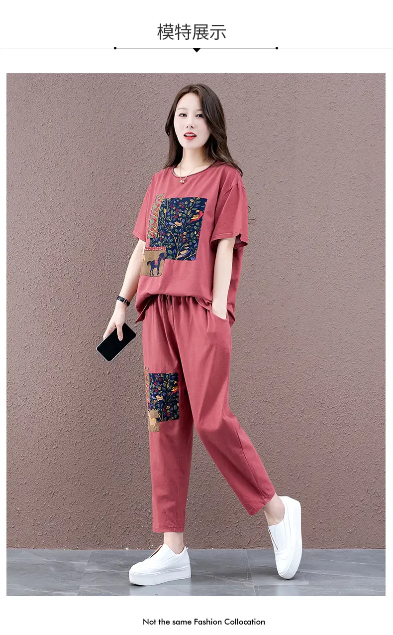 Women Printed Plus Size Summer 2026 Set — feature 9