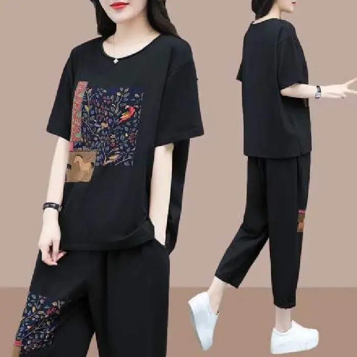 Women Printed Plus Size Summer 2026 Set - Image 2