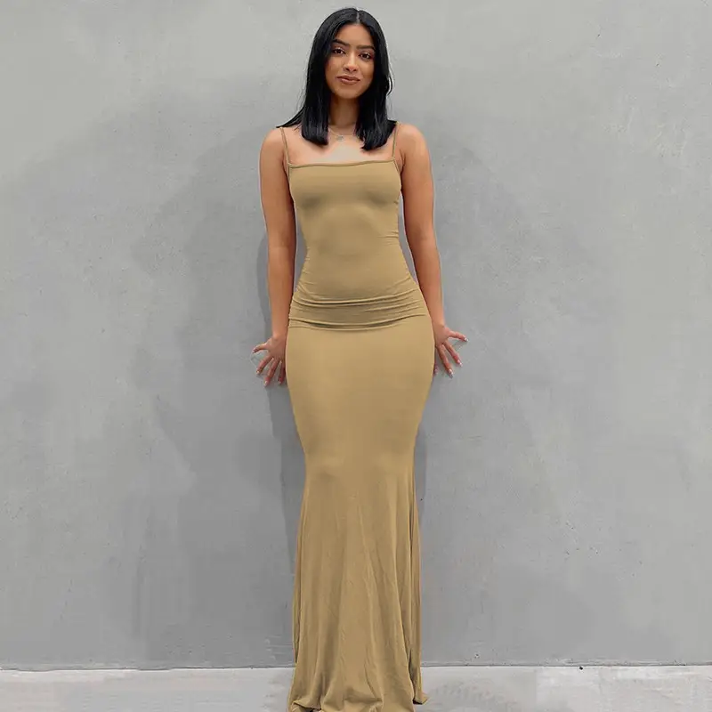 Women's 2022 Kardashian Skims Dress Pink Slim Fit - Image 15