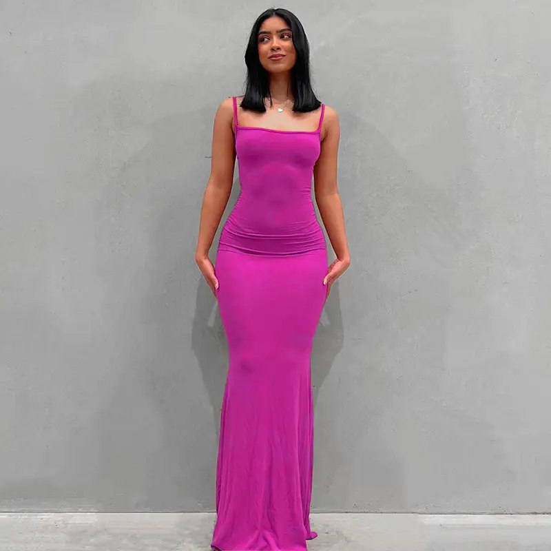 Women's 2022 Kardashian Skims Dress Pink Slim Fit - Image 12
