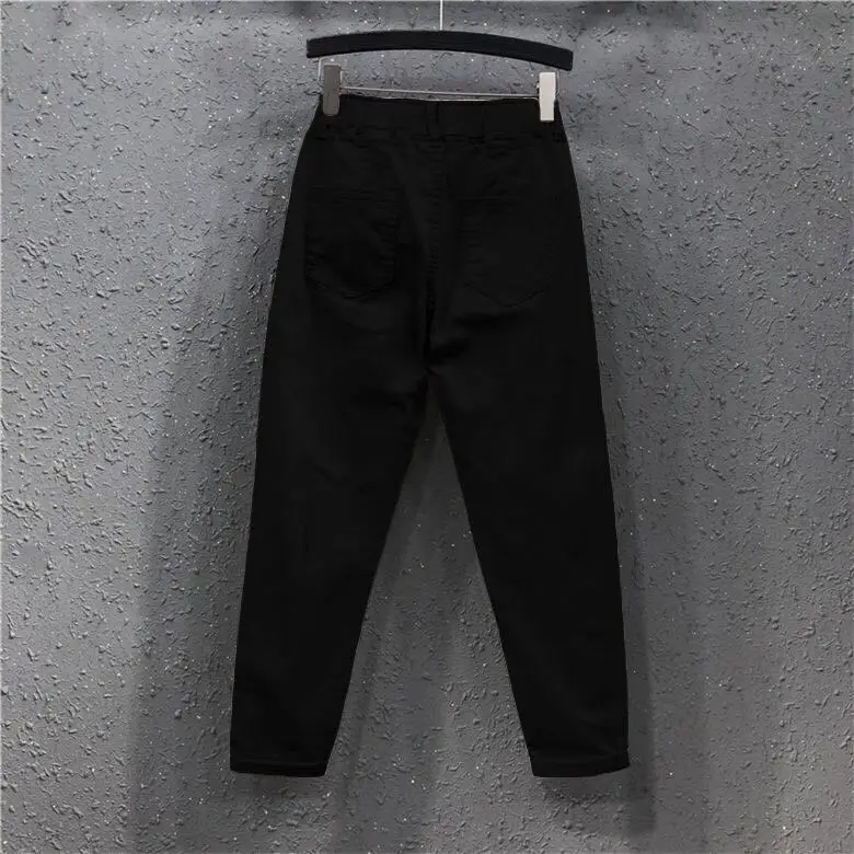 Yellow Cropped Leggings Women Spring Autumn Casual Pants - Image 4
