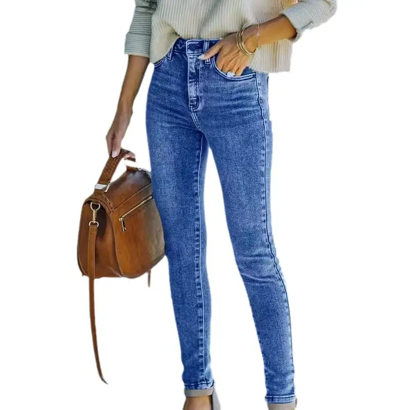 2025 Slim Fit Stretch Jeans Women European American - Image 6