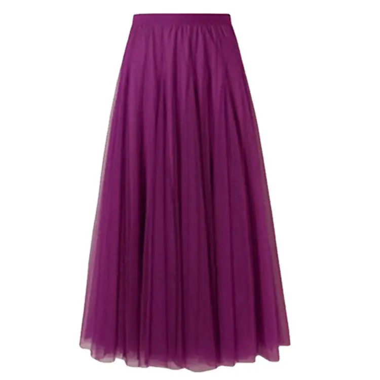 2025 Summer White Mesh Long Skirt Elegant Two Layer - Image 10