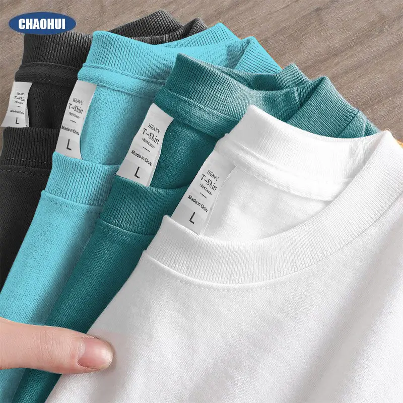 240g Xinjiang Cotton Long Sleeve T-Shirt Green - Image 21