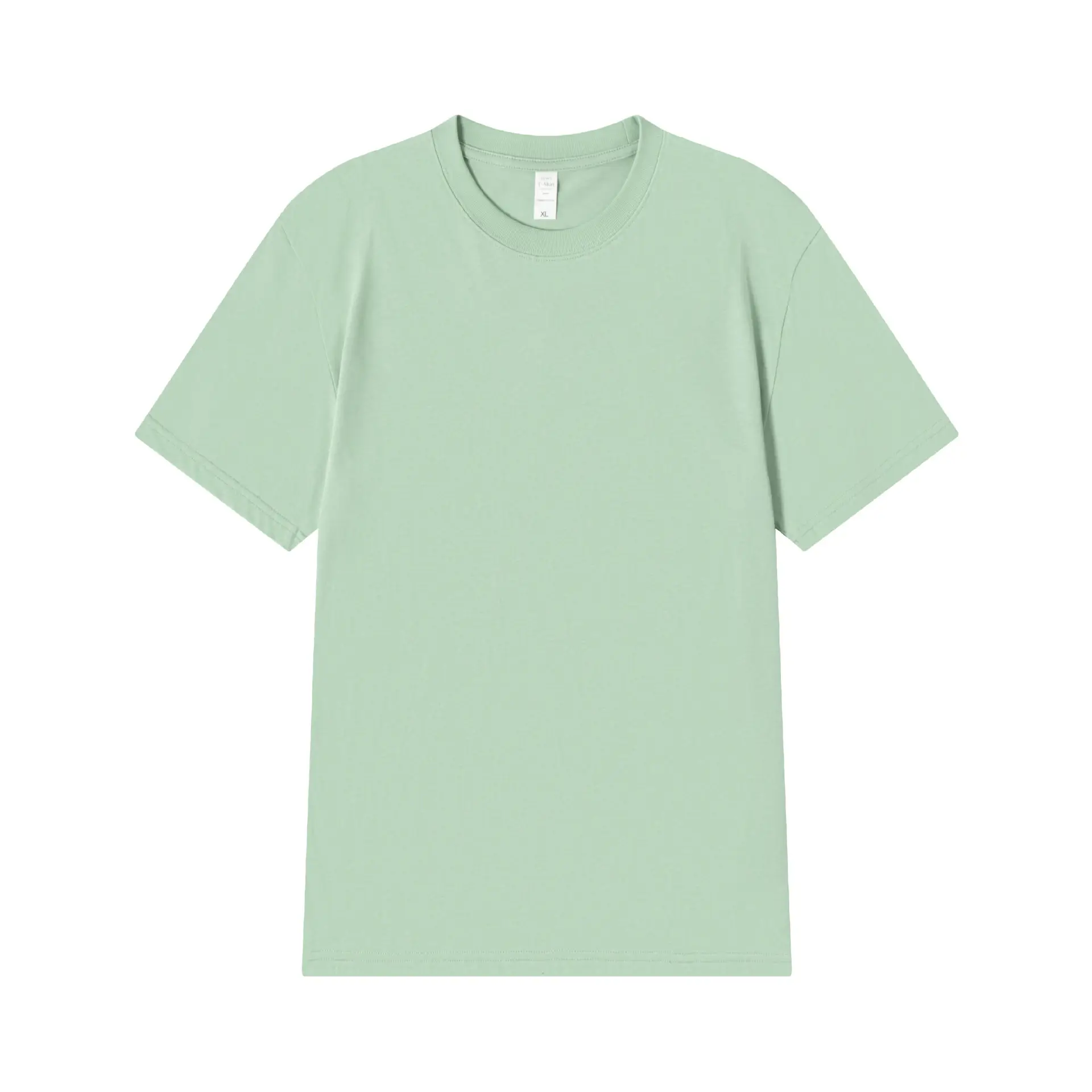 240g Xinjiang Cotton Long Sleeve T-Shirt Green - Image 17