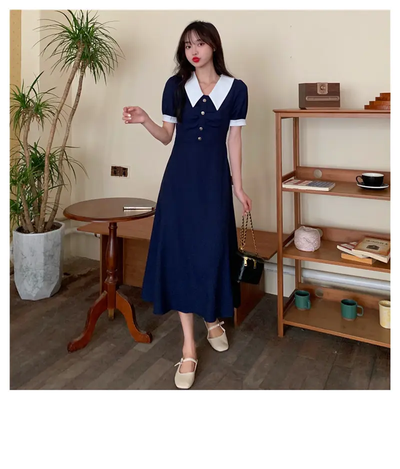 2025 French Retro Little Black Skirt Dress for Women — feature 6