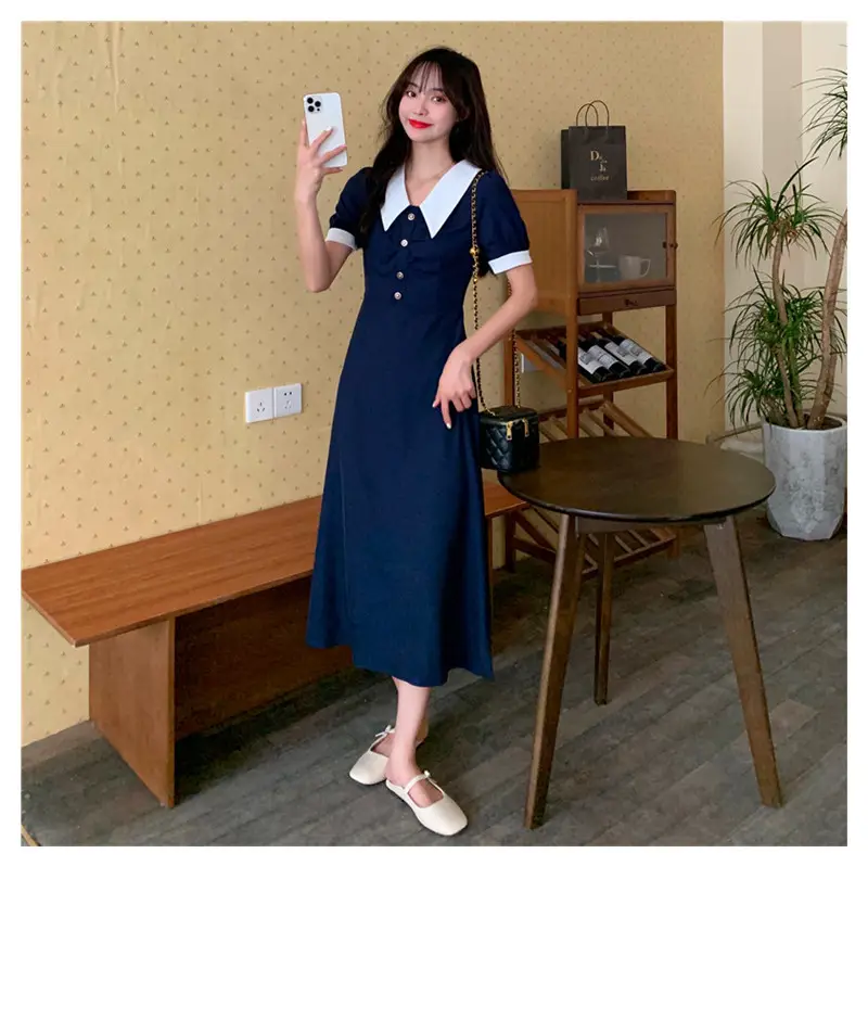 2025 French Retro Little Black Skirt Dress for Women — feature 7