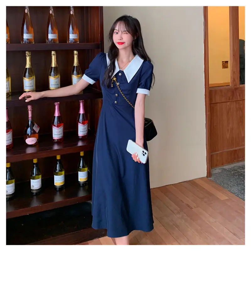 2025 French Retro Little Black Skirt Dress for Women — feature 9