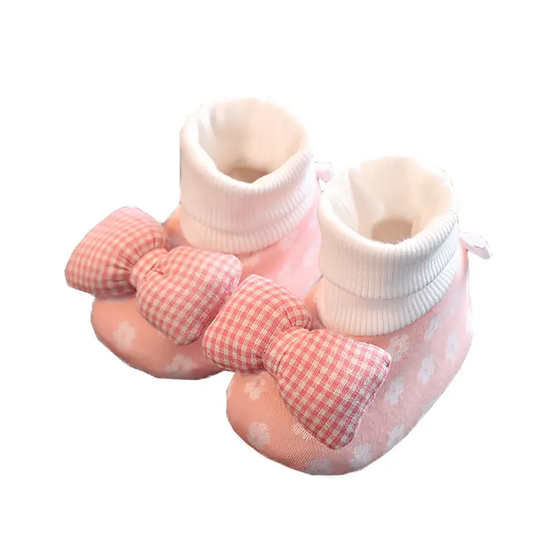 Baby Pink Bow Shoes for 0-1 Year Old