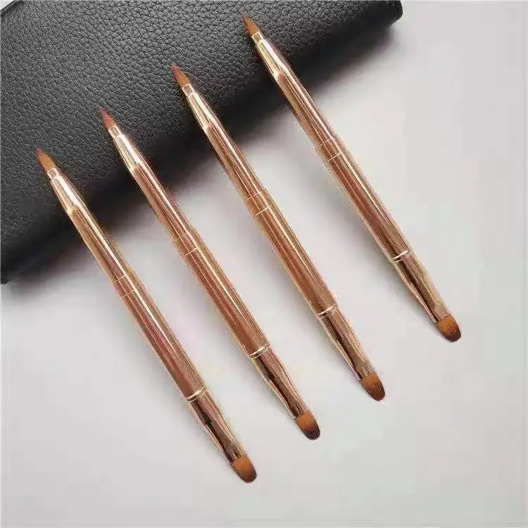Eyebrow Powder Brush Angled Sweep Brush with Cover - Image 3
