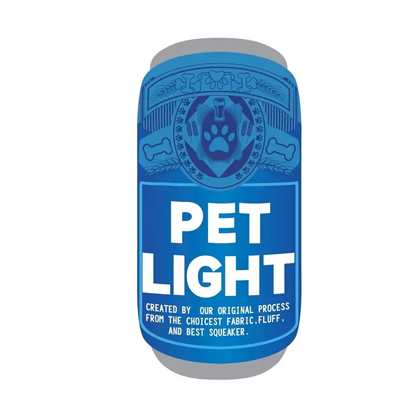 Factory Direct supply plush elastic bite-resistant pet supplies plush cans dog relieving stuffy self-Hi sound toys
