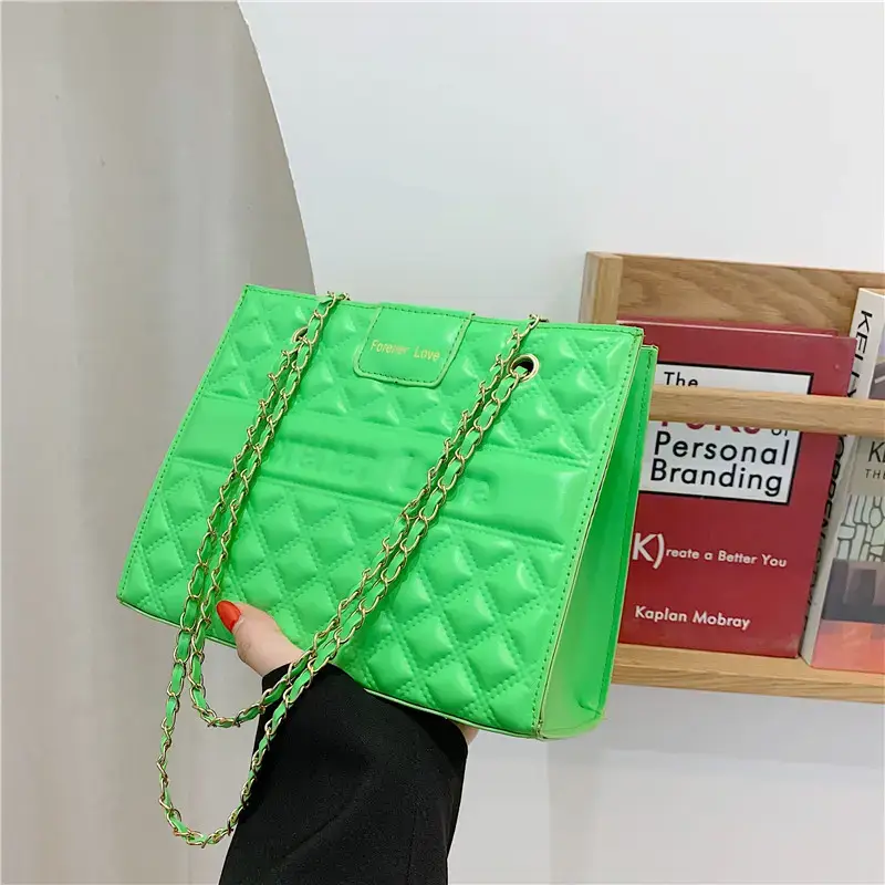 Black Rhombus Chain Shoulder Bag for Women 2022 - Image 8
