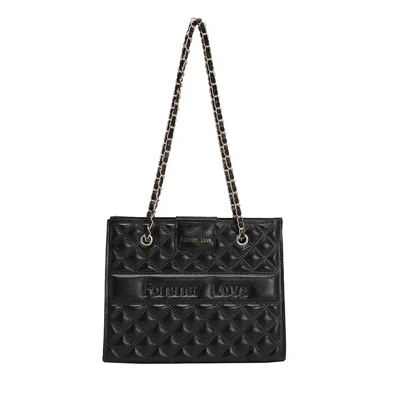 Black Rhombus Chain Shoulder Bag for Women 2022 - Image 10