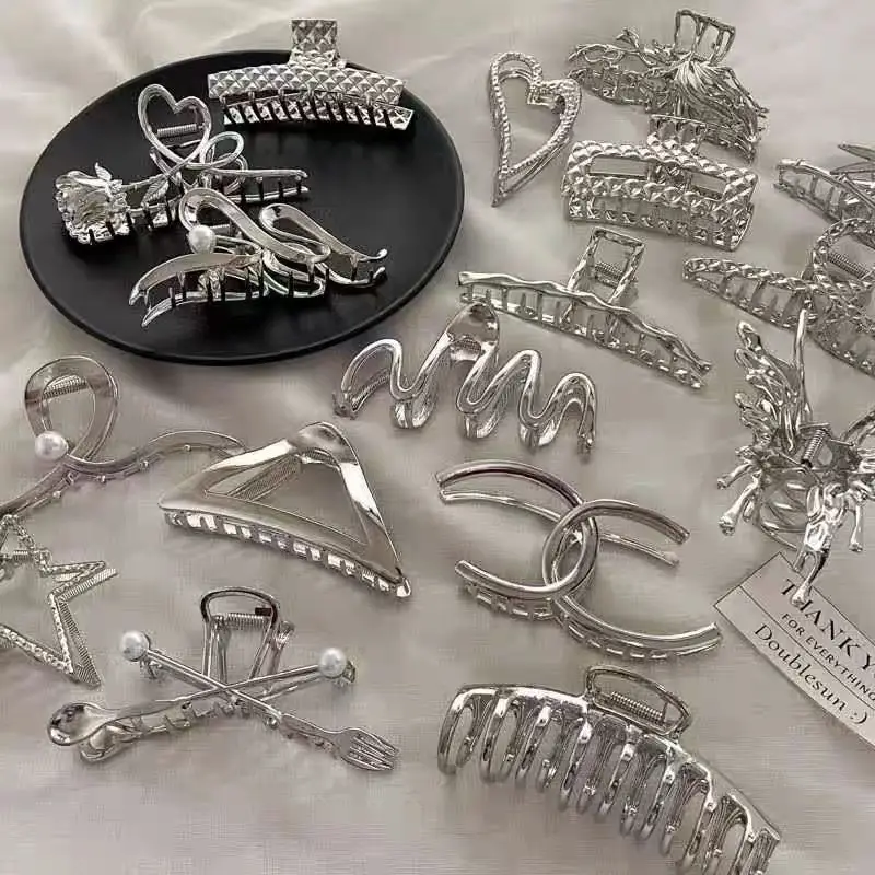 Korean Style Metal Hair Clip 13cm Large - Image 22