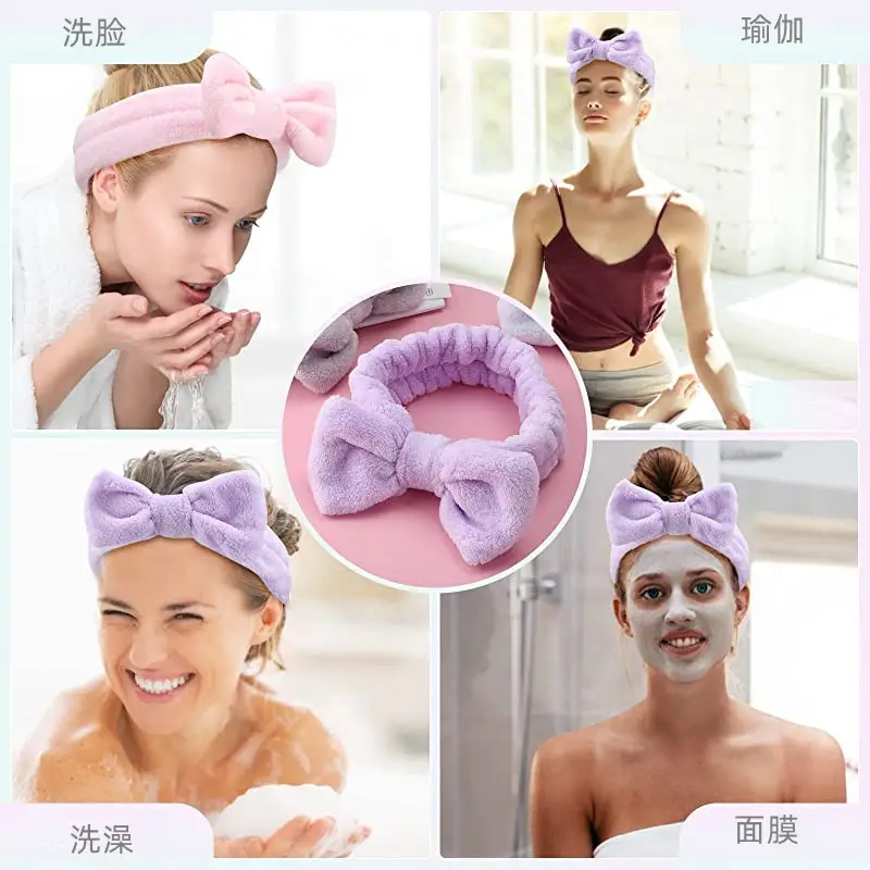 Purple Velvet Bow Headband for Women - Image 17