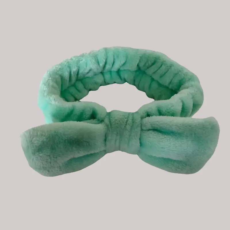 Purple Velvet Bow Headband for Women - Image 3