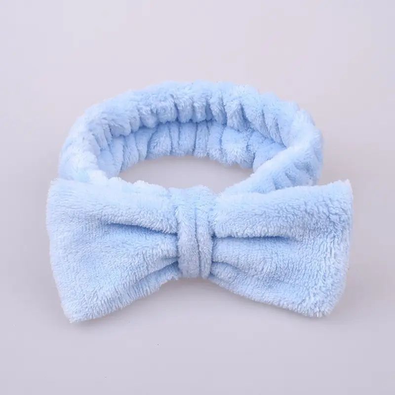 Purple Velvet Bow Headband for Women - Image 4
