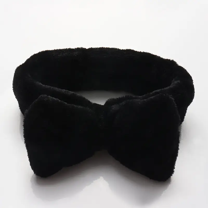 Purple Velvet Bow Headband for Women - Image 6
