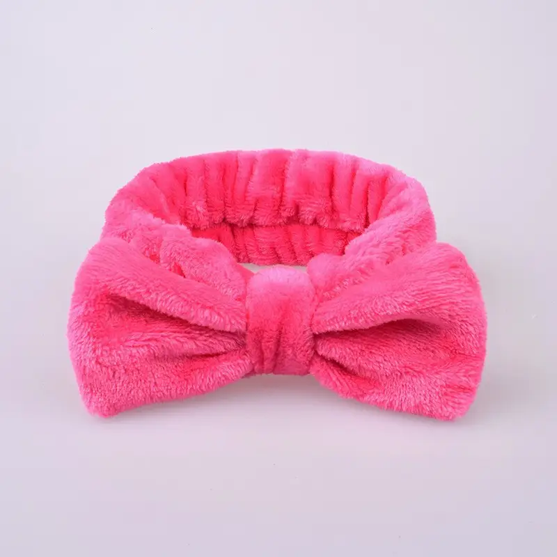 Purple Velvet Bow Headband for Women - Image 9