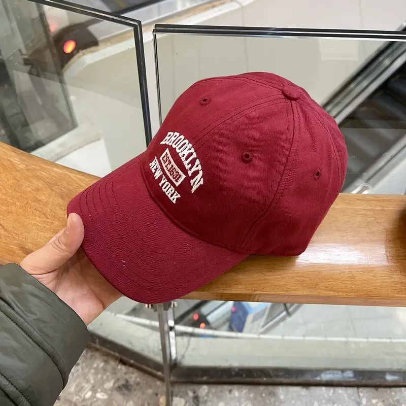 Women Red Korean-style Baseball Cap Summer - Image 9