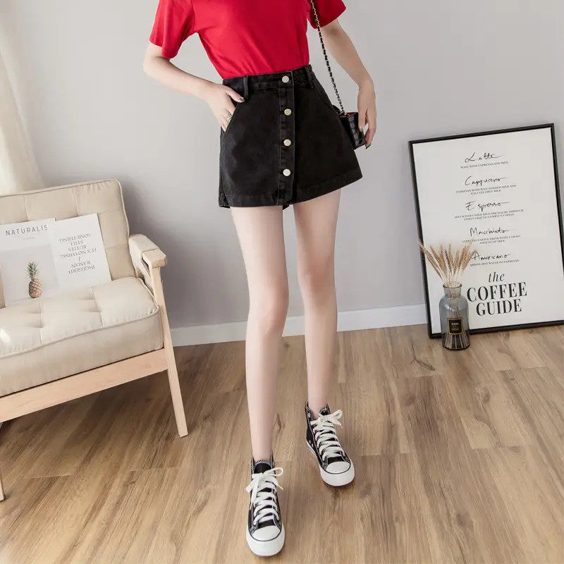 Women Denim High Waist Shorts Plus Size Hot Summer - Image 5