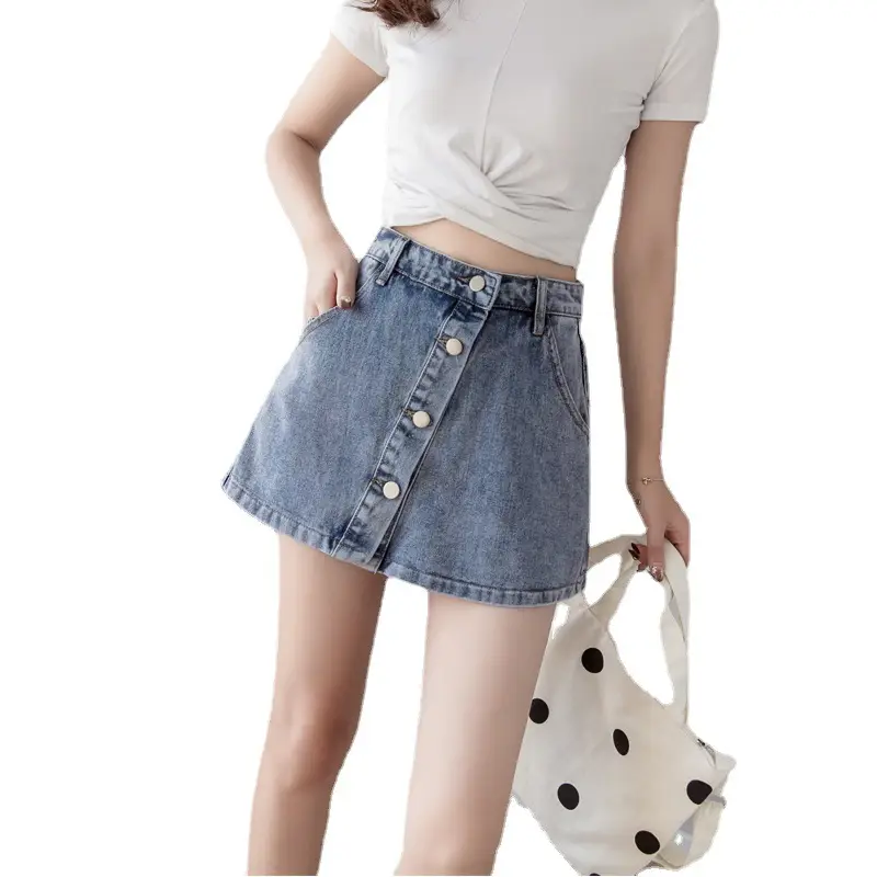 Women Denim High Waist Shorts Plus Size Hot Summer - Image 6