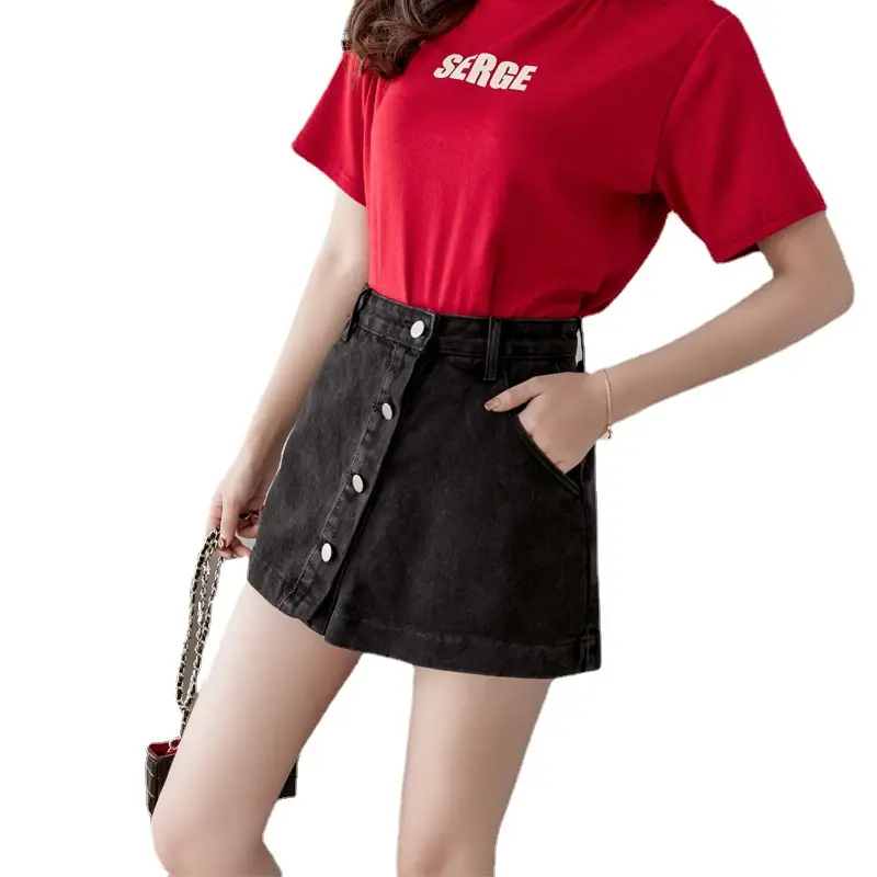 Women Denim High Waist Shorts Plus Size Hot Summer - Image 7