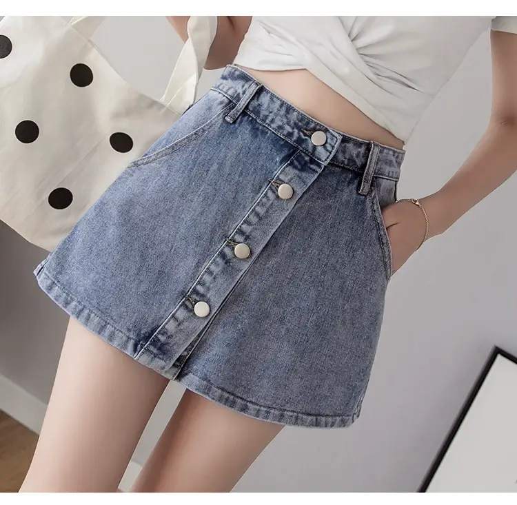 Women Denim High Waist Shorts Plus Size Hot Summer — feature 2
