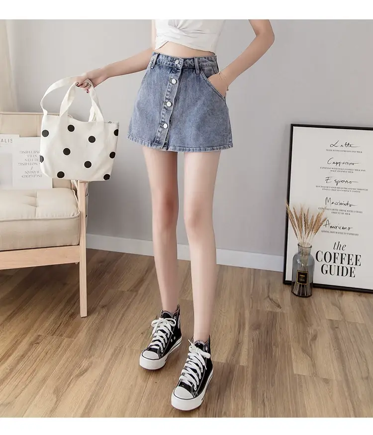 Women Denim High Waist Shorts Plus Size Hot Summer — feature 5
