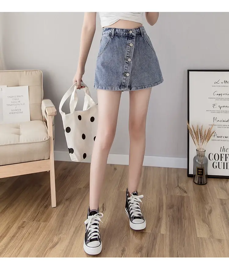 Women Denim High Waist Shorts Plus Size Hot Summer — feature 6