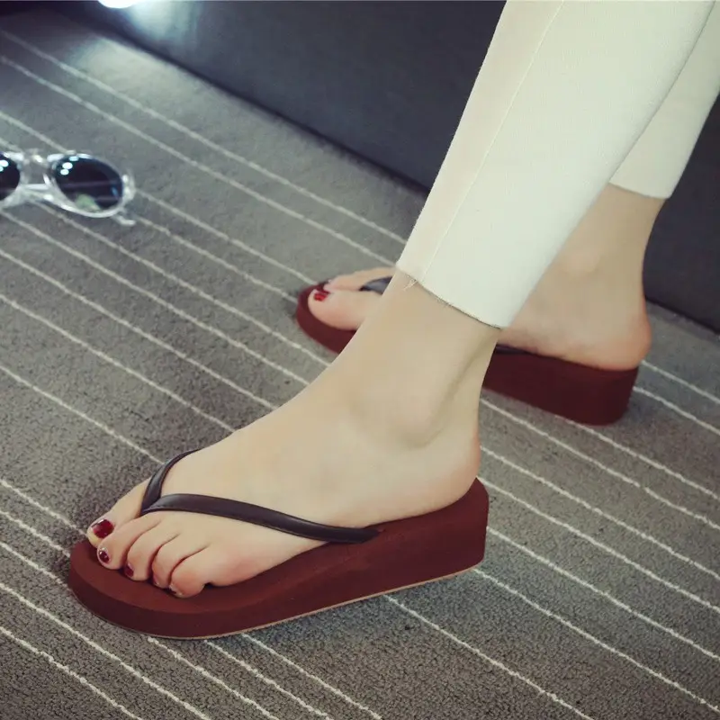 Women's Flip Flops with Thick Sole & Thin Straps - Image 2