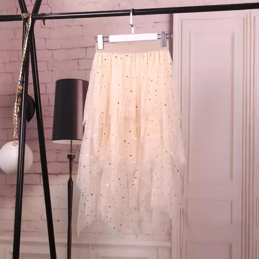 Star Mesh Pettiskirt Skirt Women's Autumn Wear