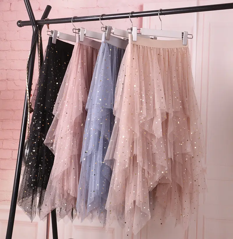 Star Mesh Pettiskirt Skirt Women's Autumn Wear — feature 1