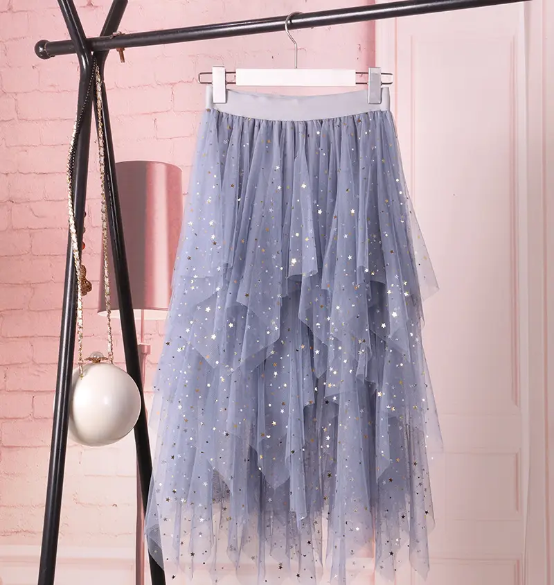 Star Mesh Pettiskirt Skirt Women's Autumn Wear — feature 4