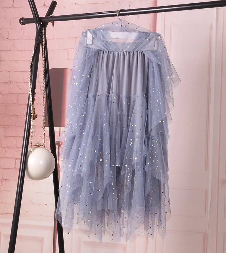 Star Mesh Pettiskirt Skirt Women's Autumn Wear — feature 6