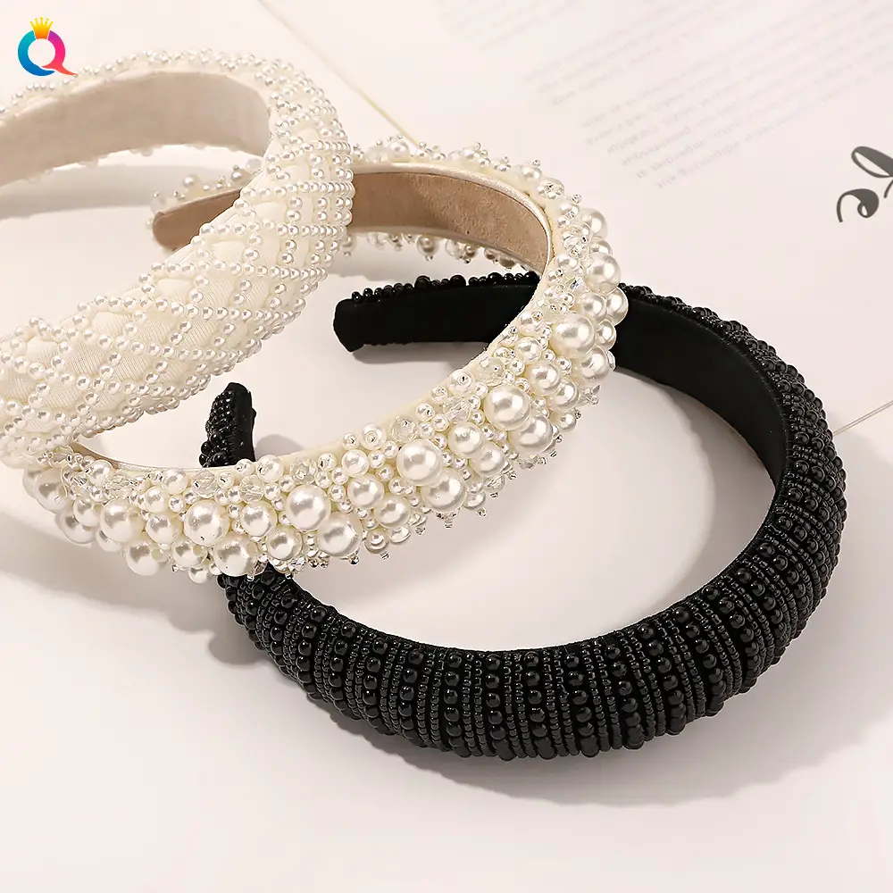 Pearl & Crystal Pearl Headband for Women