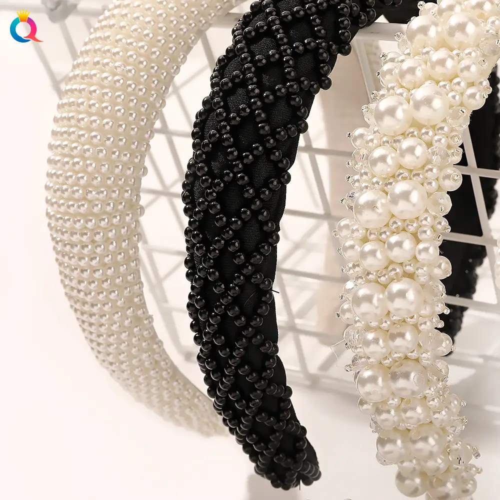 Pearl & Crystal Pearl Headband for Women