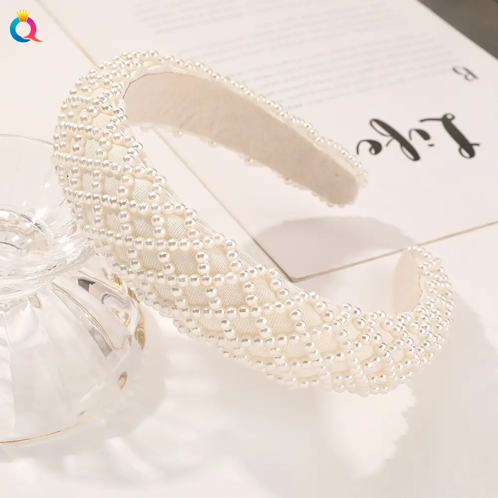 Pearl & Crystal Pearl Headband for Women