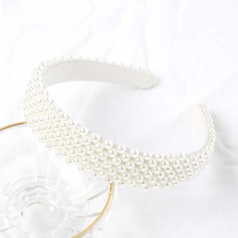 Pearl & Crystal Pearl Headband for Women