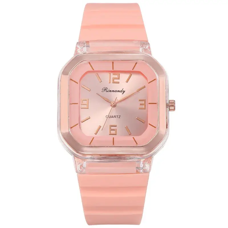 Sporty Quartz Square Watch for Men Women 35mm - Image 6