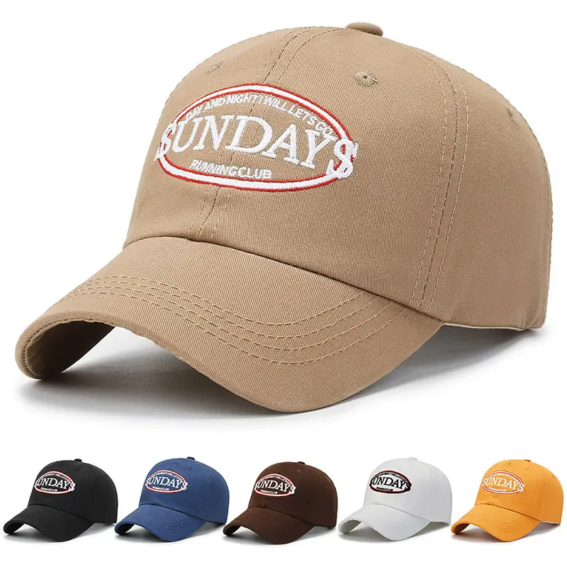 Women's White Sun Hat with Letter Embroidery - Image 7