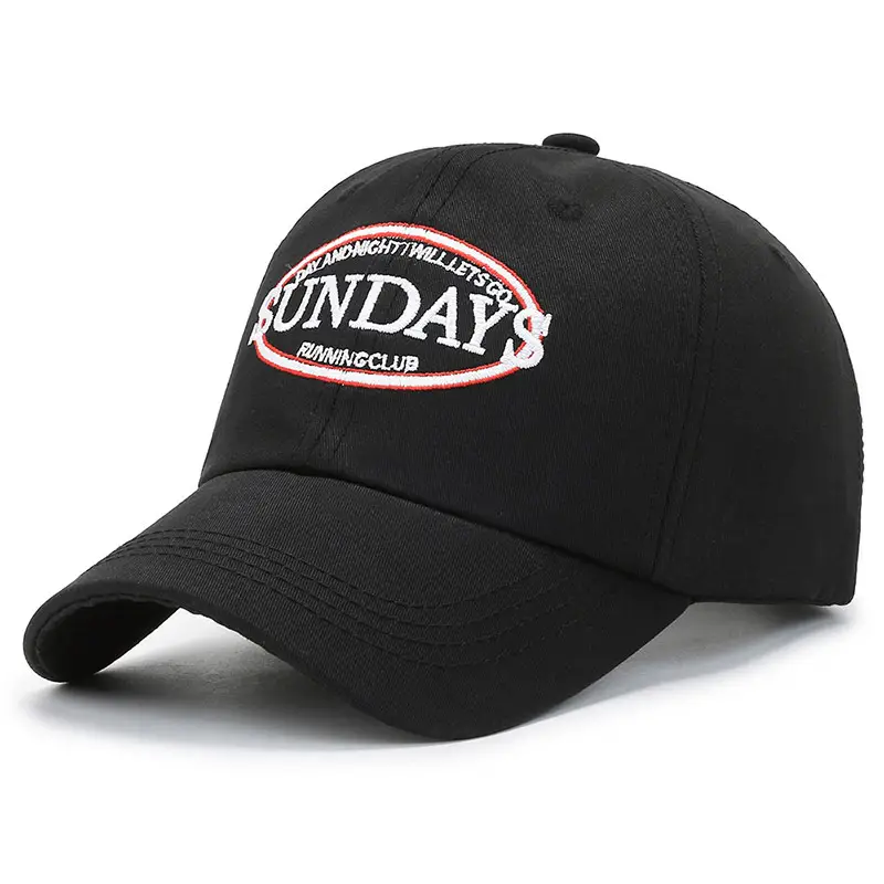Women's White Sun Hat with Letter Embroidery - Image 9