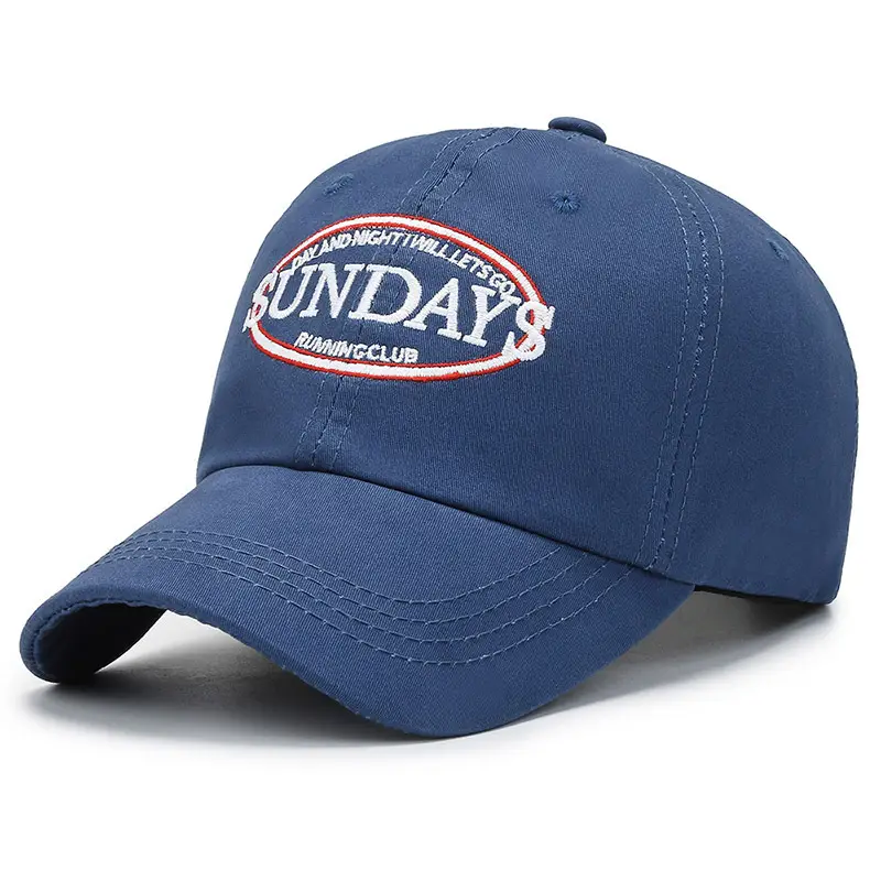 Women's White Sun Hat with Letter Embroidery - Image 2