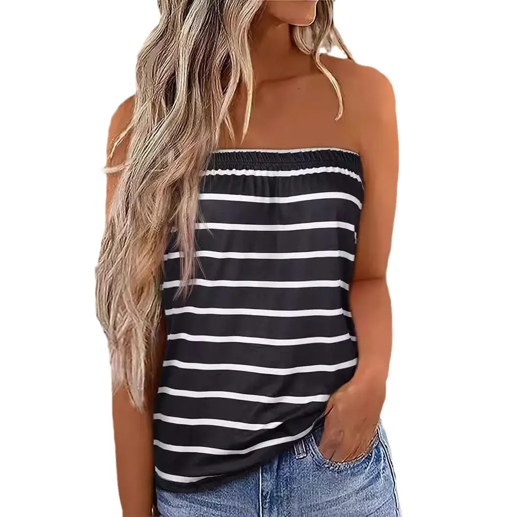 Black Sleeveless Women's T-Shirt Summer Loose Casual - Image 10