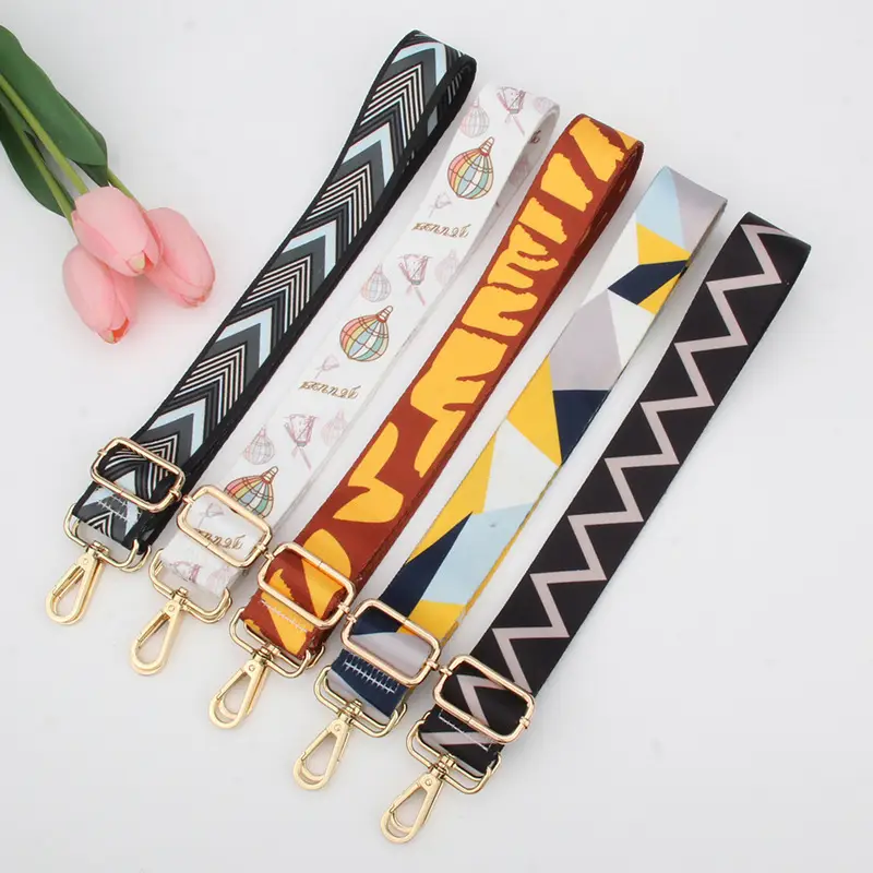 Adjustable Crossbody Bag with Gold Plated Replacement Straps