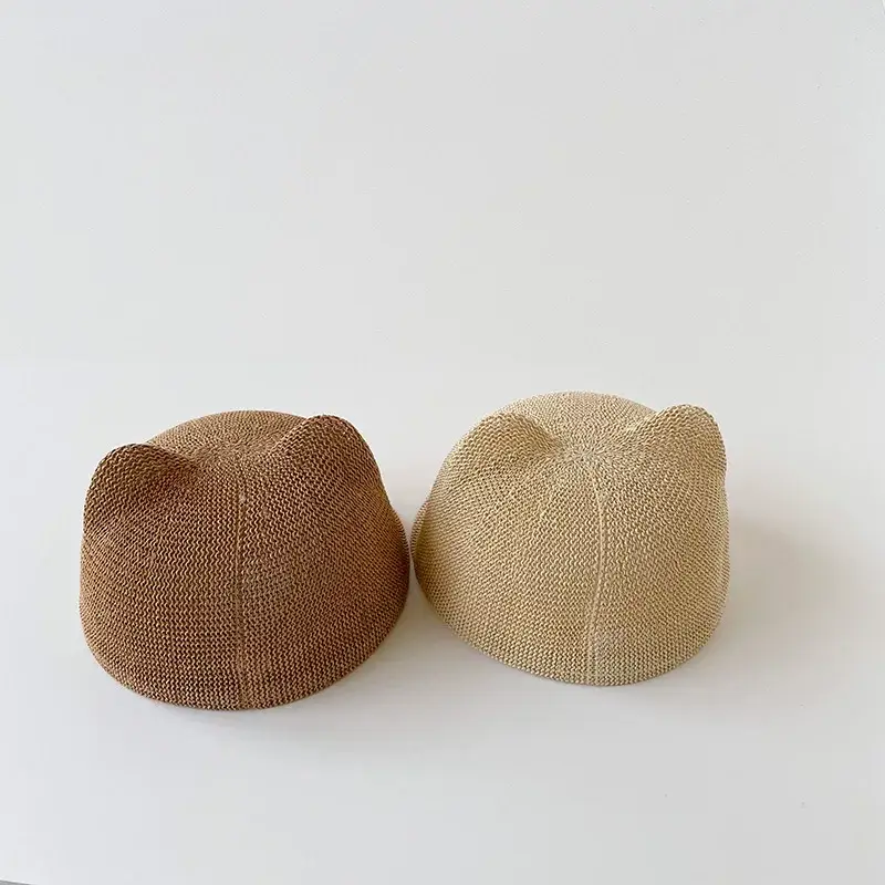 Children's Straw Bear Peaked Hat 1-2Yr Sun Hat — feature 11