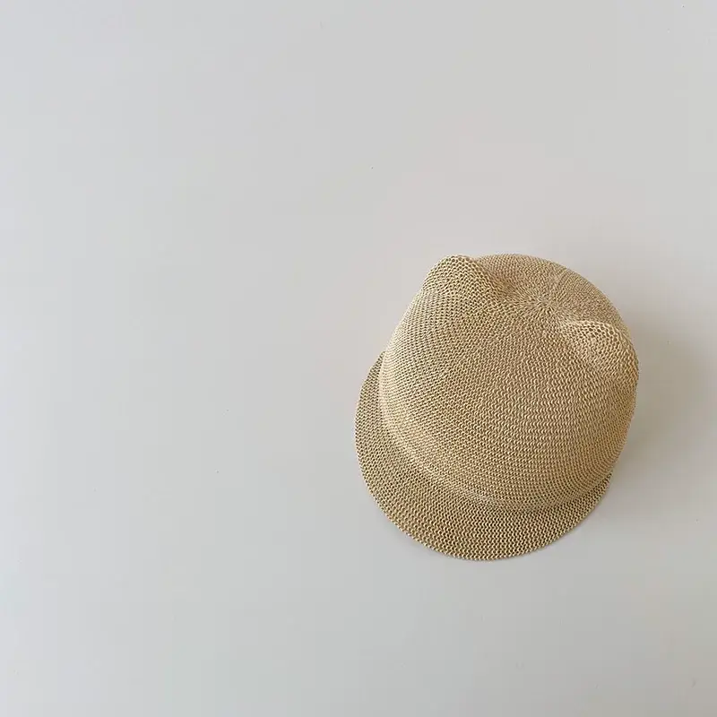 Children's Straw Bear Peaked Hat 1-2Yr Sun Hat — feature 8
