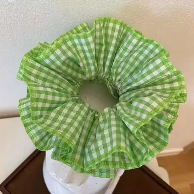 Four layers# plaid green (green edge) 18cm