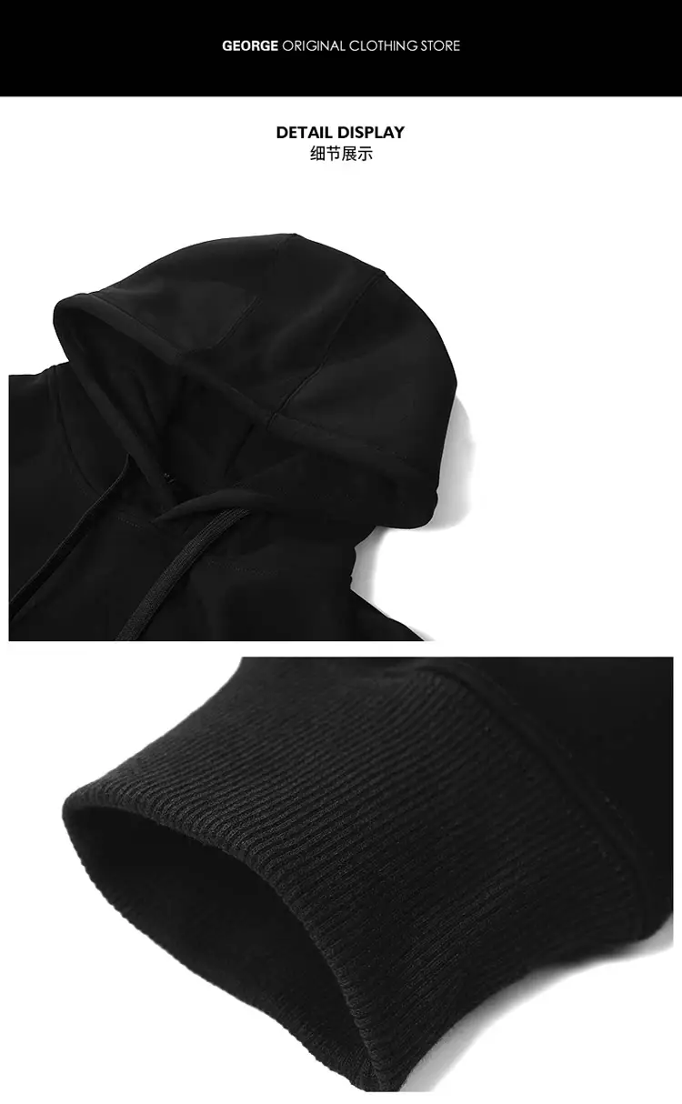 Black Heart Print Hoodie for Men Women 4TH WORLD TOUR — feature 10